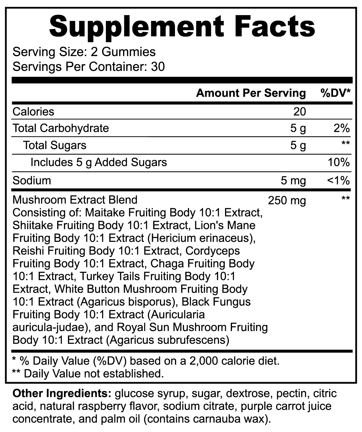 Mushroom Concentration Gummy